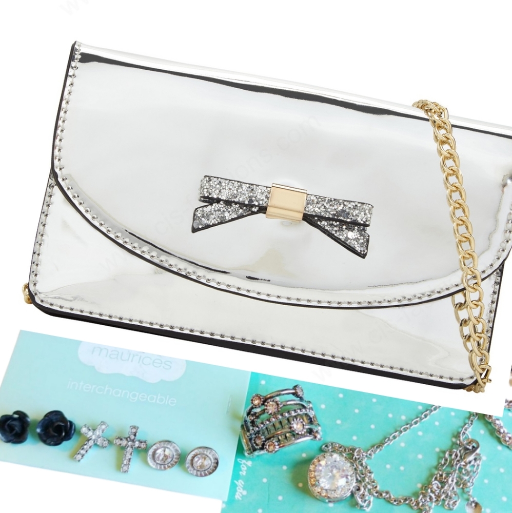 LADIES GIFT SET Bundle Wallet, Necklace & Earrings